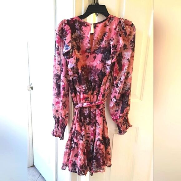 Rachel Parcell Floral Print Ruffle Dress Size 4 NEW - Picture 8 of 9